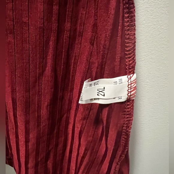 NWT 3pc Ribbed Comfort Set. Burgundy.  Size 2XL - Picture 9 of 15